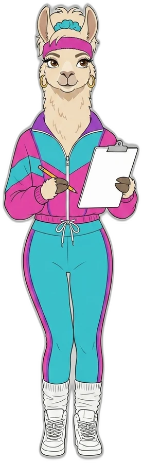 Stephanie reviewing gear with a clipboard